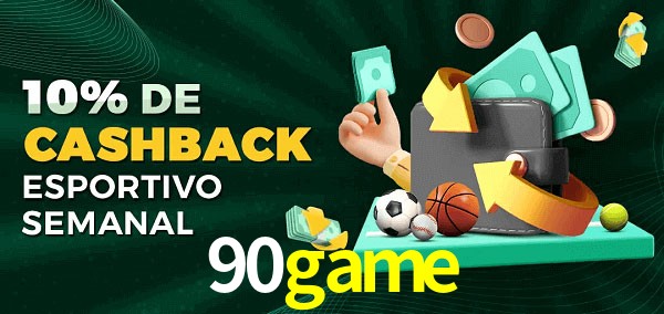 10% de bônus de cashback na 90game